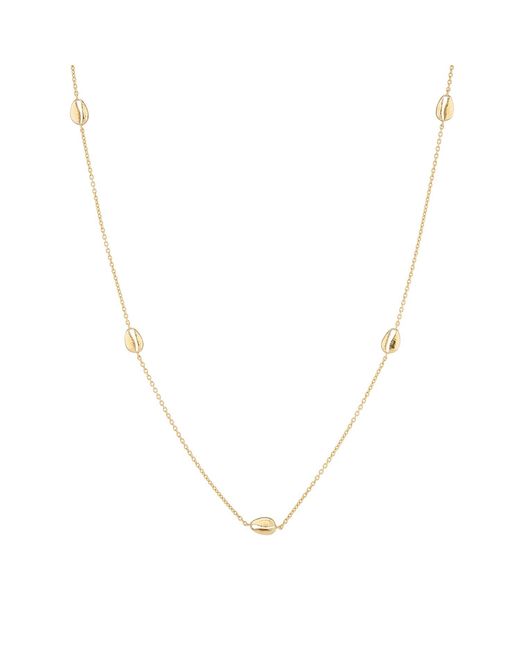 Auree Jewellery Metallic Moka Multi Cowrie Shell Vermeil Necklace