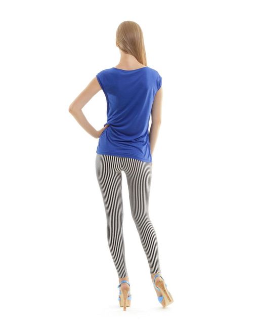 Conquista Blue Sleeveless Micromodal Cashmere Blend Top