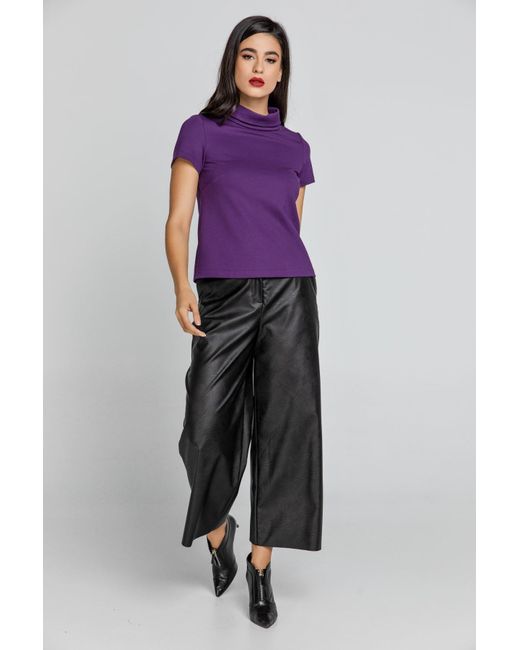 Conquista Purple Short Sleeve Mauve Top