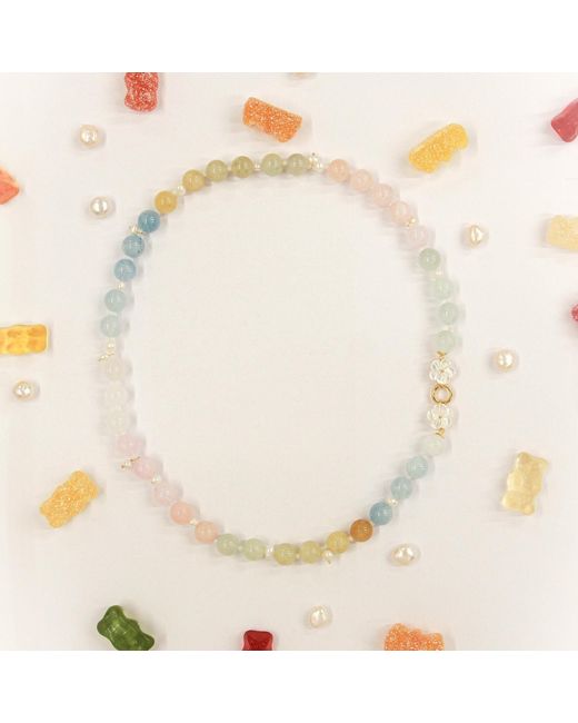 Agora Jewellery Metallic Cleito Bonbon Necklace