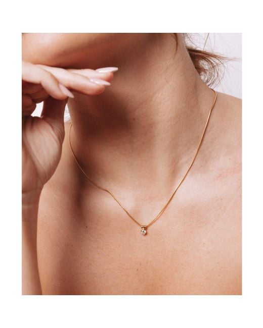 SET & STONES Metallic Ellie Birthstone Necklace- May