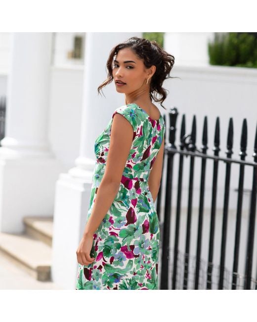 Alie Street London Green Petite Pippa Shift Dress