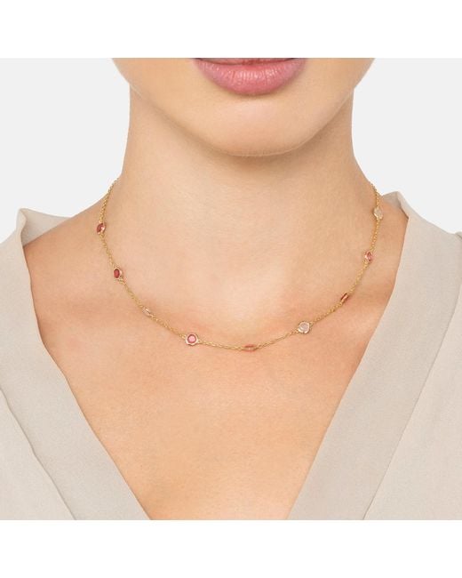 Latelita London Metallic Sardinia Necklace The Pinks