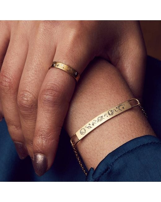 Posh Totty Designs Metallic Plated Love The Earth Bar Bracelet