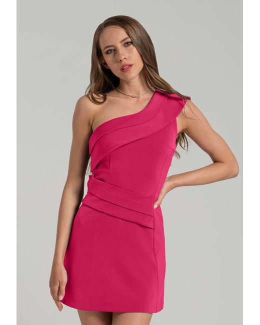 Tia Dorraine Pink Elegant Touch Mini Dress