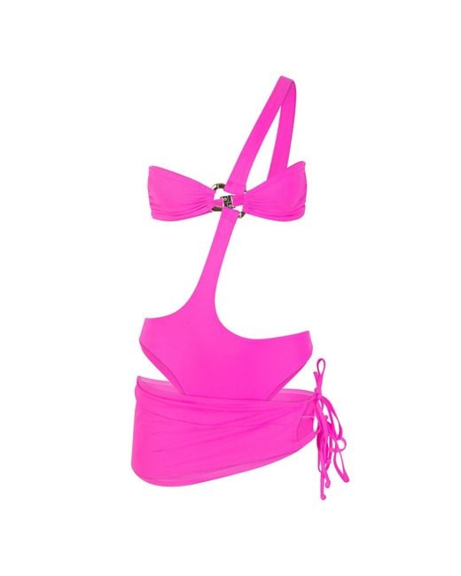 The Delarose Sisters Pink Ruby Rosa One-Piece And Cover-Up