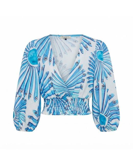 Casa Atelier by Ferdinando Fusco Blue Anchovy Puffy Top