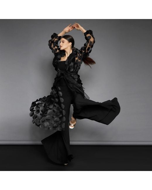Silvia Serban Black Flared Pants
