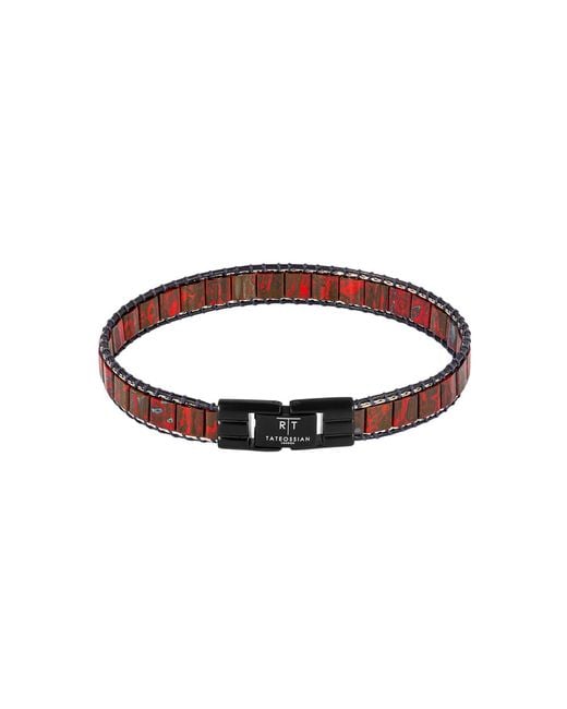 Tateossian Brown Mosaic Bracelet for men