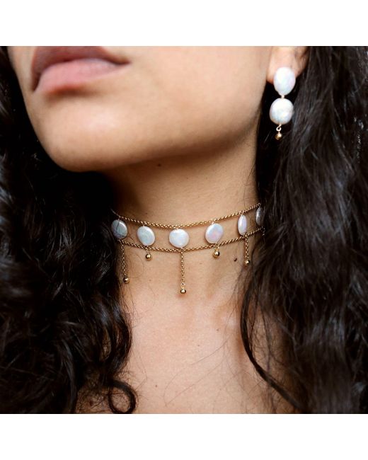 Marquise Swim Metallic Necklace