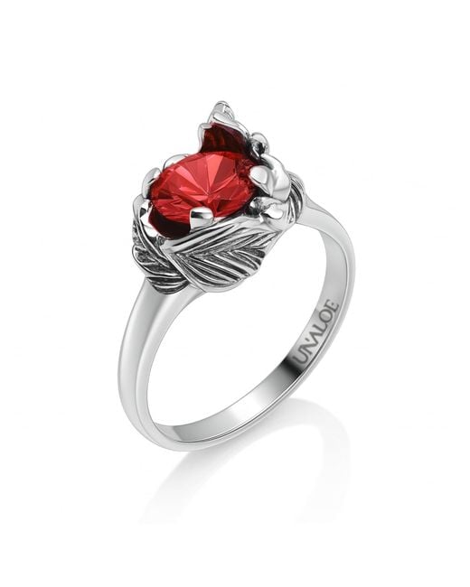 Unaloe Multicolor Sterling Ring With Zircon Coleus– Handmade Jewelry For