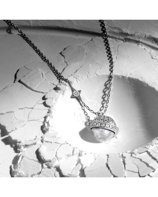 AWNL Metallic Lunar Meteorite Sterling Necklace