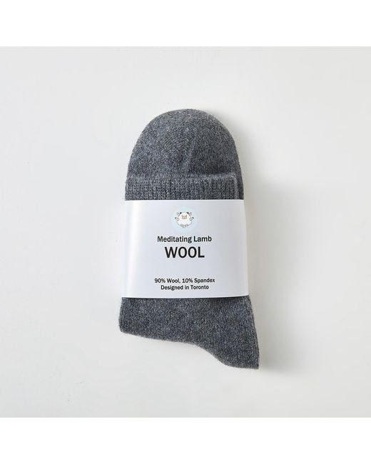 Soft Strokes Silk Gray Wool Quarter-Length Socks Set Of Two