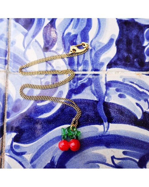 Smilla Brav Metallic Cherry Necklace