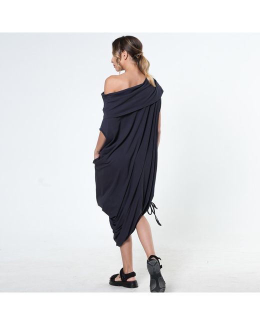 Metamorph Blue Oversized Maxi Dress