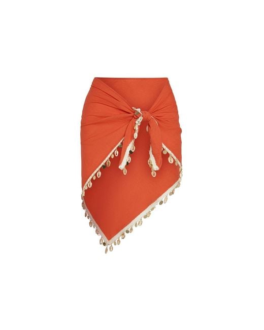 Aja Swimline Red Sereia Sarong