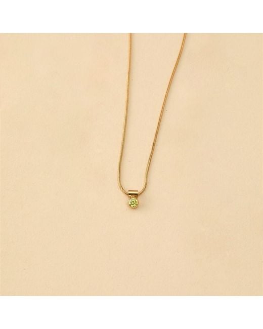 SET & STONES Metallic Ellie Birthstone Necklace- May