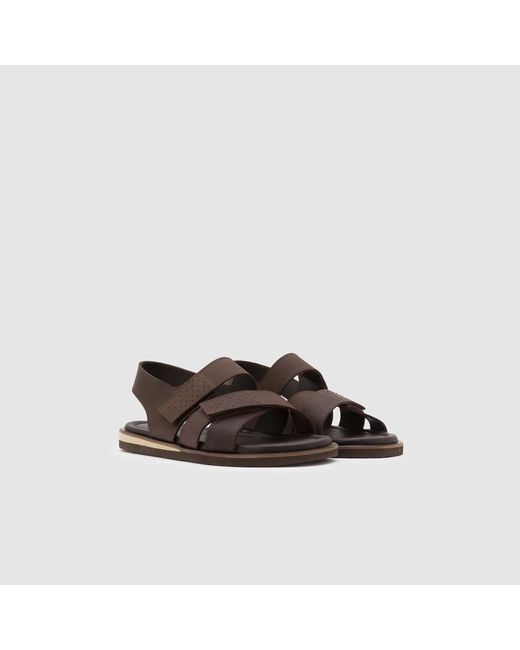 Ilvi Brown Emilio Crazy Horse Leather Sandal for men