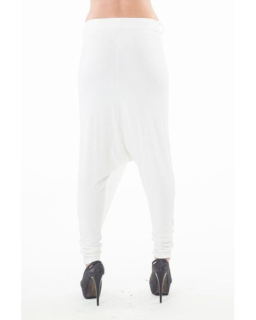 Conquista White Harem Pants