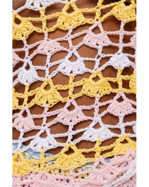 Andreeva Multicolor Bird Of Paradise Handmade Crochet Top
