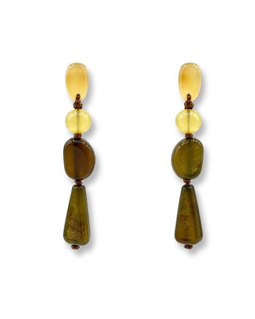 Michael Nash Jewelry Metallic Rachel Lightweight Shades Of Resin Drop Earrings