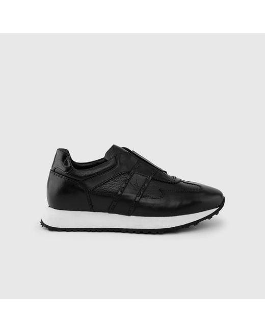 Ilvi Black Tord Leather Sneaker for men