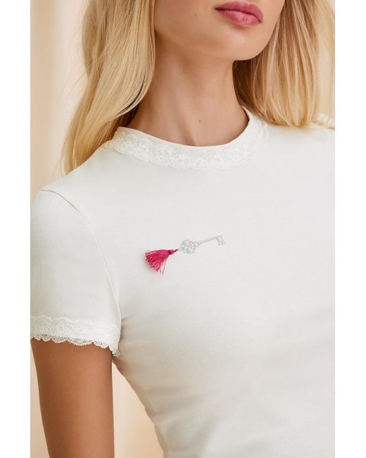 Scarlett Gasque White Daydream Secret Tee