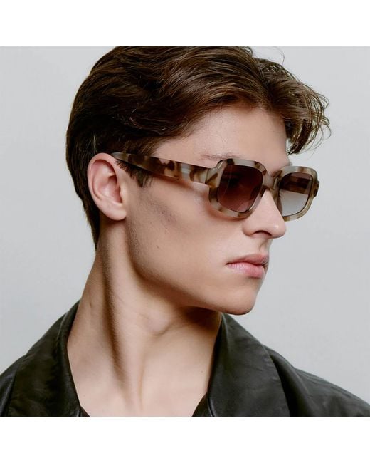 A.Kjærbede Gray Pluto Sunglasses Cookie Dough