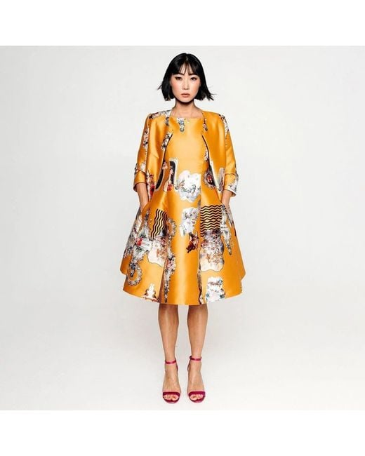 Maxjenny Yellow Tailored Coat