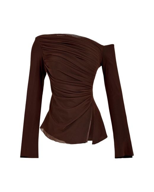 Growny Brown Caprina Blouse