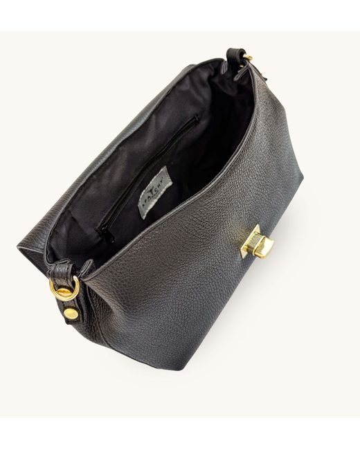 Apatchy London Black The Maisie Maxi Chocolate Leather Bag