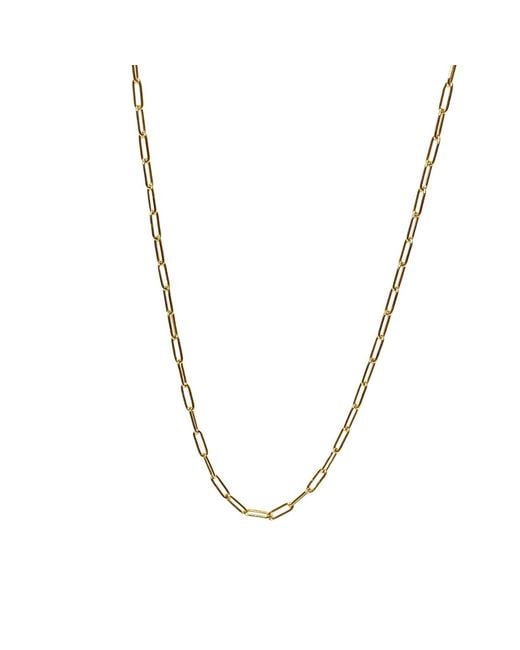 FV Jewellery Metallic Steel Me Paperclip Chain