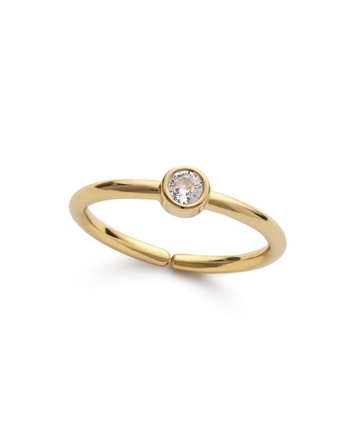 Elk & Bloom Metallic Zircon Stacking Band Ring