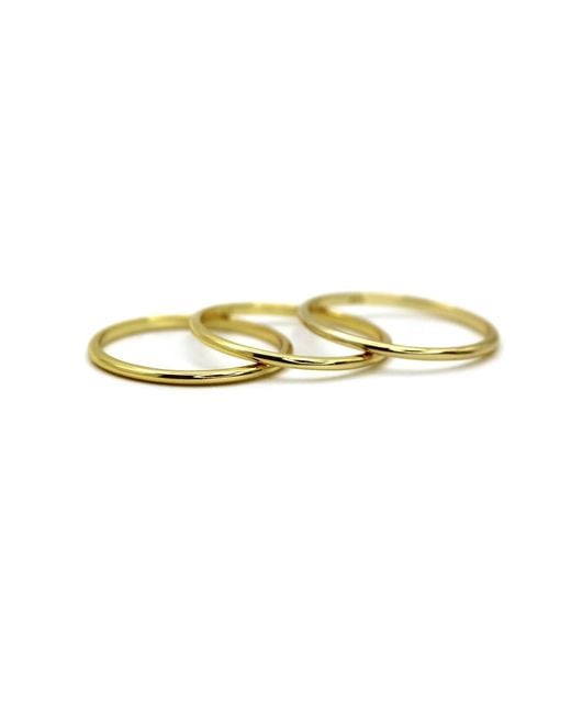 VicStoneNYC Fine Jewelry Metallic Simple Thin Solid Ring