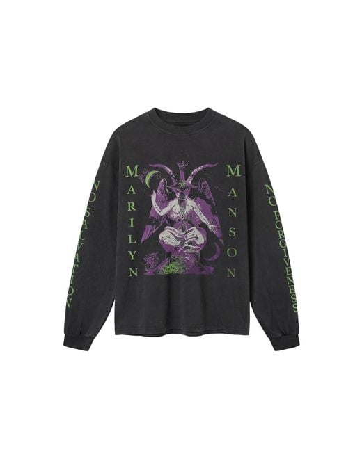 Other Uk Black Marilyn Manson When I'M God Everyone Dies Long Sleeve T-Shirt for men