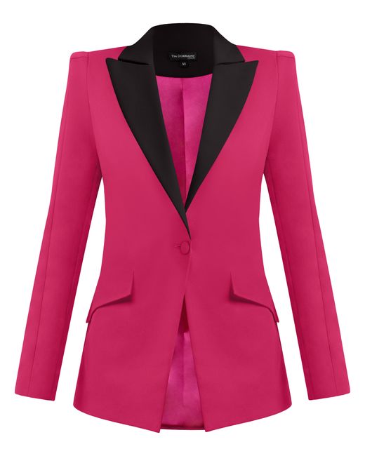 Tia Dorraine Pink Illusion Classic Tailored Blazer
