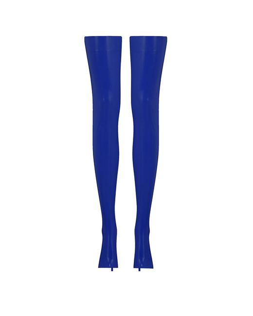 Elissa Poppy Cotton Latex Stockings in 