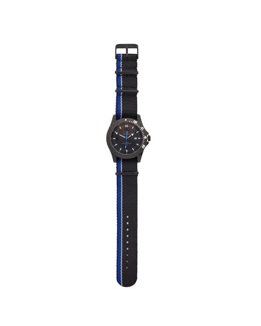 Bermuda Watch Company Blue Bermuda Watch Co Stovel Bay & Nylon Gtls Watch for men