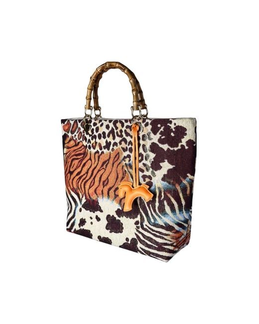 Ruj Heritage Multicolor Picnic Bag Jacquard Animalier