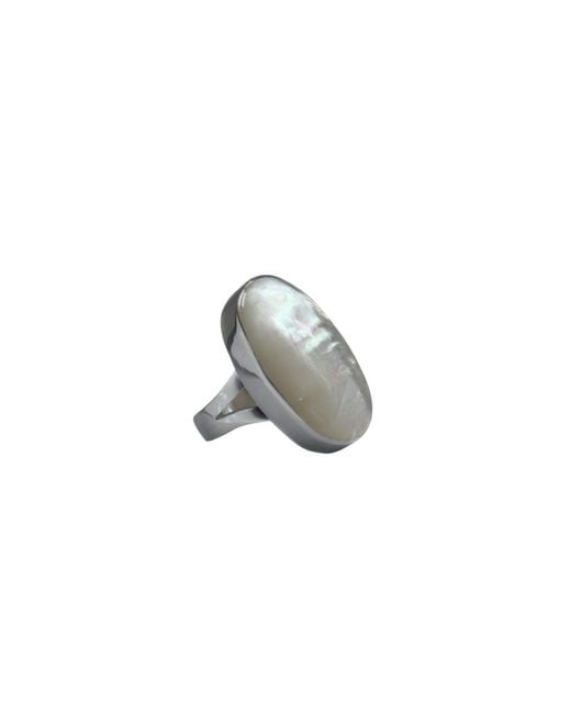 FV Jewellery Gray La Stèle Mother Of Pearl Ring