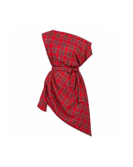 Stuart Trevor Red Pirate Dress – Tartan