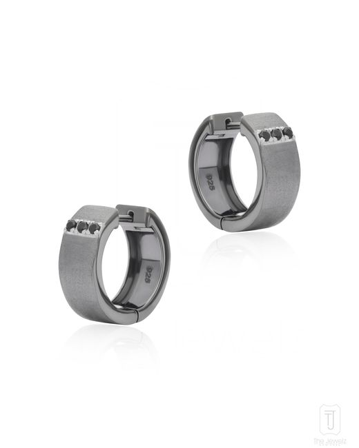 The Jewelz Multicolor Neutrals Shadow Curve Spinel Huggies for men