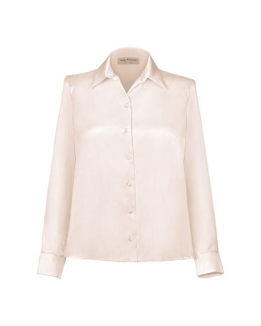 Anse Victorin Natural Alva Silk Blouse
