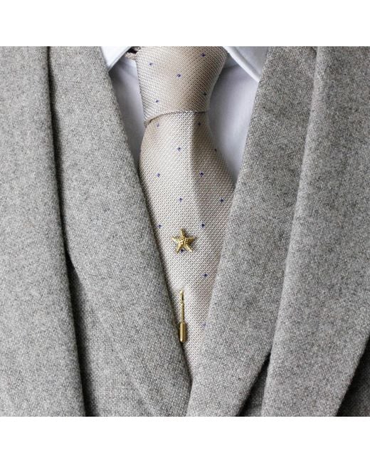 Lee Renee Metallic Starfish Tie Pin/Twist Tie Pin – for men