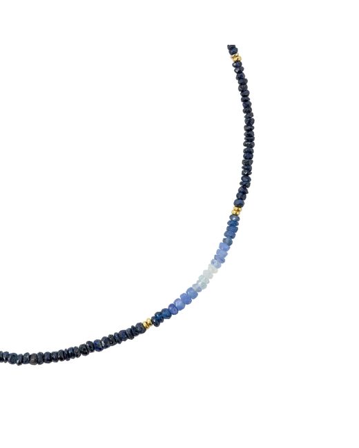 Bombyx House Blue Sapphire Ombre Station Necklace