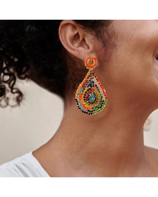 Lavish by Tricia Milaneze Multicolor Aria Handmade Earrings