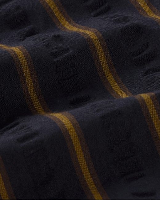 Thinking Mu Black Seersucker Shorts Stripes Nar