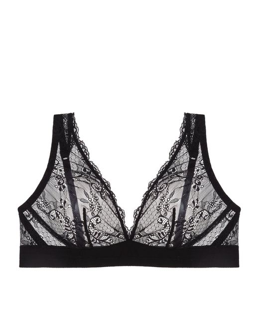 Journelle Black Sapna Plunge Bralette Noir