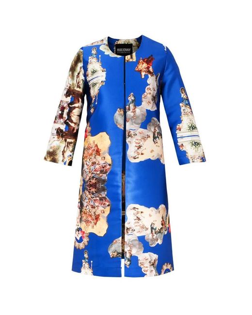 Maxjenny Blue Tailored Coat