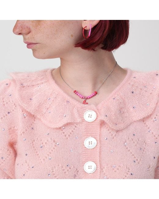 Pinnole Red Earrings